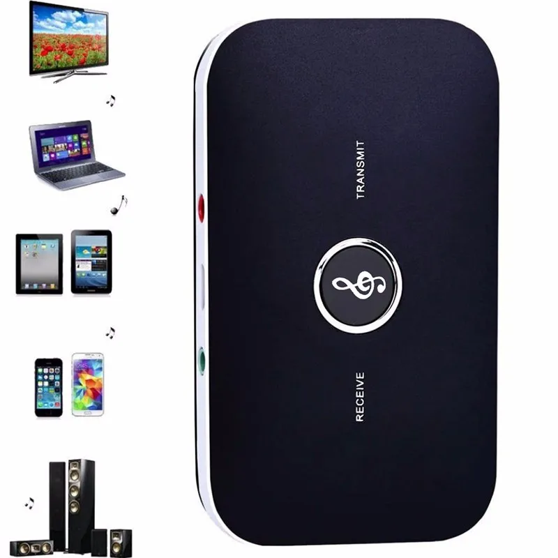 B6 2 in1 Bluetooth 5.0 Adapter Audio Bluetooth Receiver transmitter for Sound System Receptr Aux 3.5mm Audio Adapter - ANKUX.COM