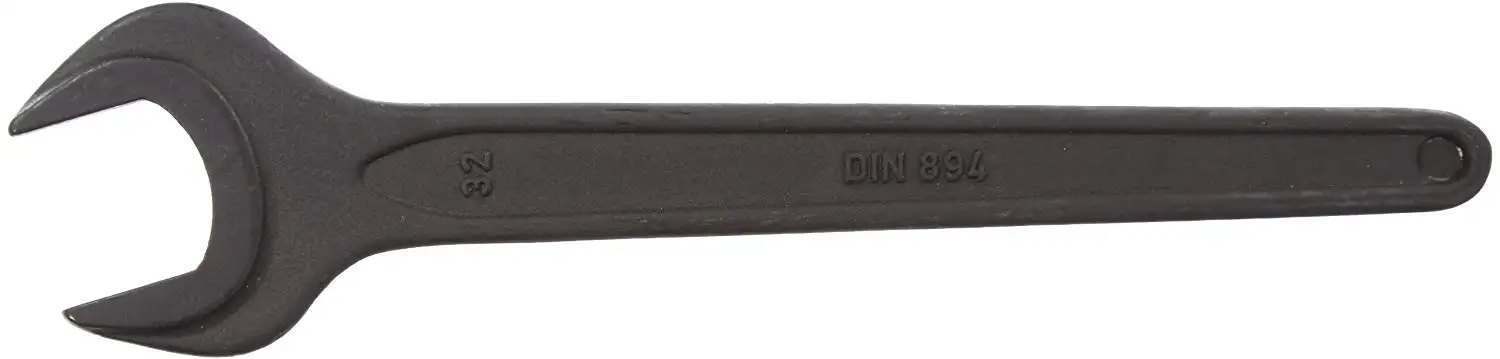 27mm Opening 240mm Length x 10mm Thick JW Winco A53686 Black Finish Special Steel Single Open Ended Milled Jaw Wrench