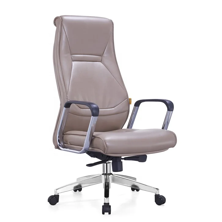 Hot Sale Long Back Genuine Leather And Steel Chair Deluxe Office Chair Buy Deluxe Office Chair Leather And Steel Chair Product On Alibaba Com