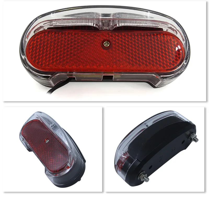 Sale Free Shipping 36V 48V Compatible E-bike Headlight Taillight Set Front Light Rear Light set Headlamp Taillamp Set 9