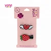 Wholesale hair clips accessories kids strawberry and heart shape hair clips