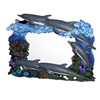 Home decorative handmade 8x7 resin dolphin photo frame for sale