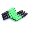 200pcs/ Lot SC APC Fast Connector Telecom Standard FTTH Fiber Optic Field Assembly Quick Fast Connector Drop Cable IL 0.3dB