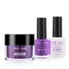 Purple 3 in 1 Nails Beauty Color Match Acrylic Dipping Powder and Nail Varnish without Lamp Curing