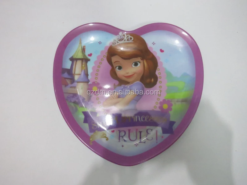 Heart-Shaped Melamine Children Dinner Plate Plastic Dish