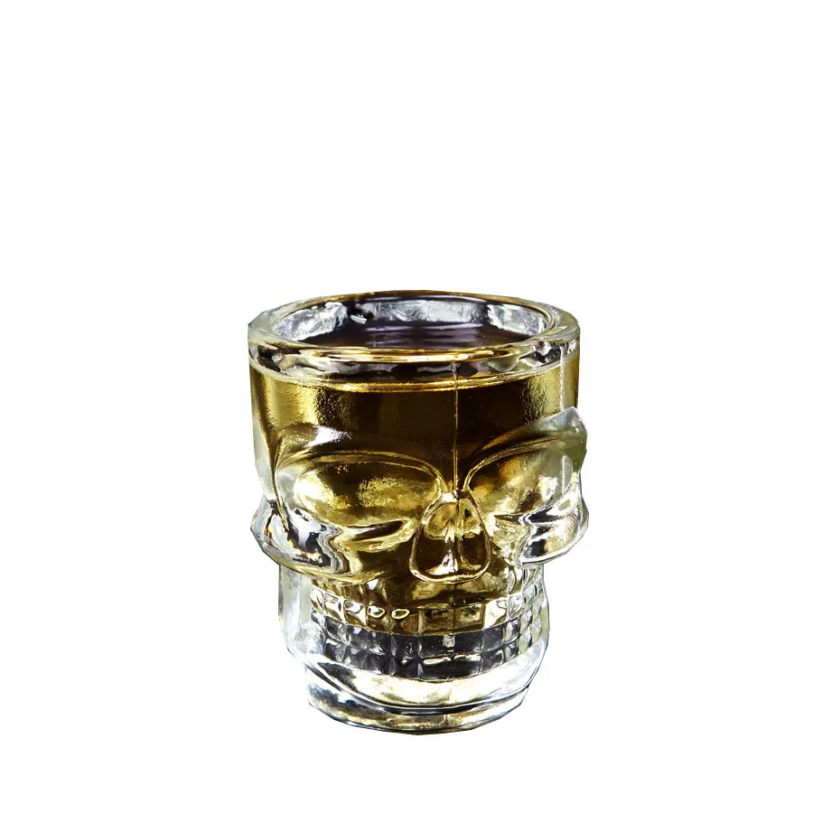 skull glass cup