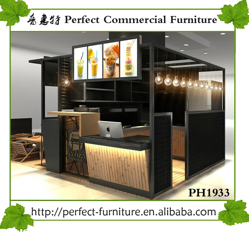 Exotic Style Food Kiosk Design With High Quality Used Shopping Mall For