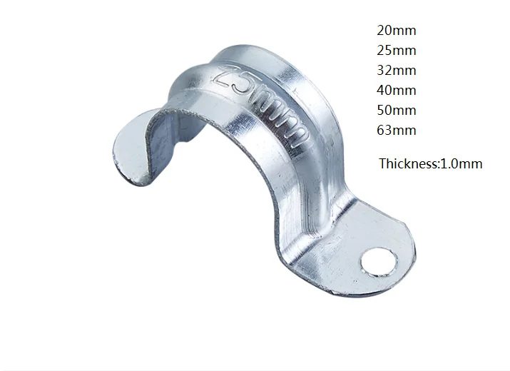 20mm 25mm 32mm Plastic U Clip With Spacer White Custom Bar Saddle With Oem Factory Drop Shipping