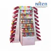 Flooring cardboard candle storage display stand for retail store