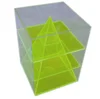 Plastic School Geometry model of Quadrangular with same height area Rectangular pyramid