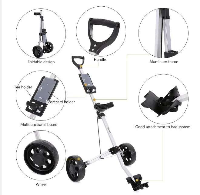 Cheap 2 Wheels Foldable Golf Trolley Buy Golf Trolley,Cheap Golf