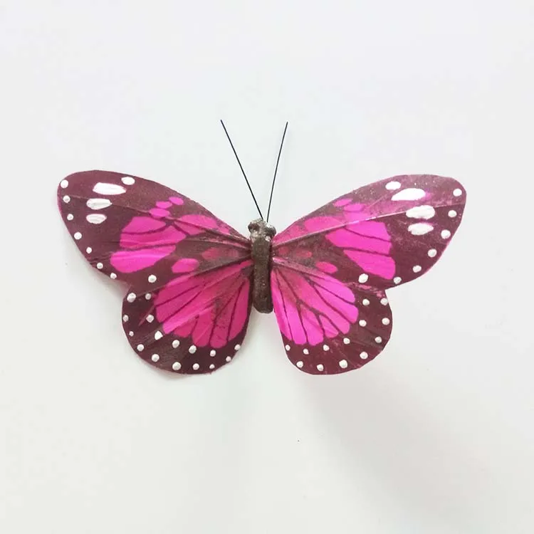 Assorted Colors Hand Painted Decorative Butterflies For Wedding