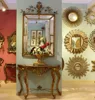 GY-156P-01 Wall wood mirror with metal in gold and silver frame