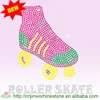 Skating Bling hot fix rhinestone motif, rhinestone pattern hot fix transfer chi (32)