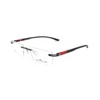 Hot selling factory Custom High Quality Metal face TR temple Optical Rimless Eyewear Frame