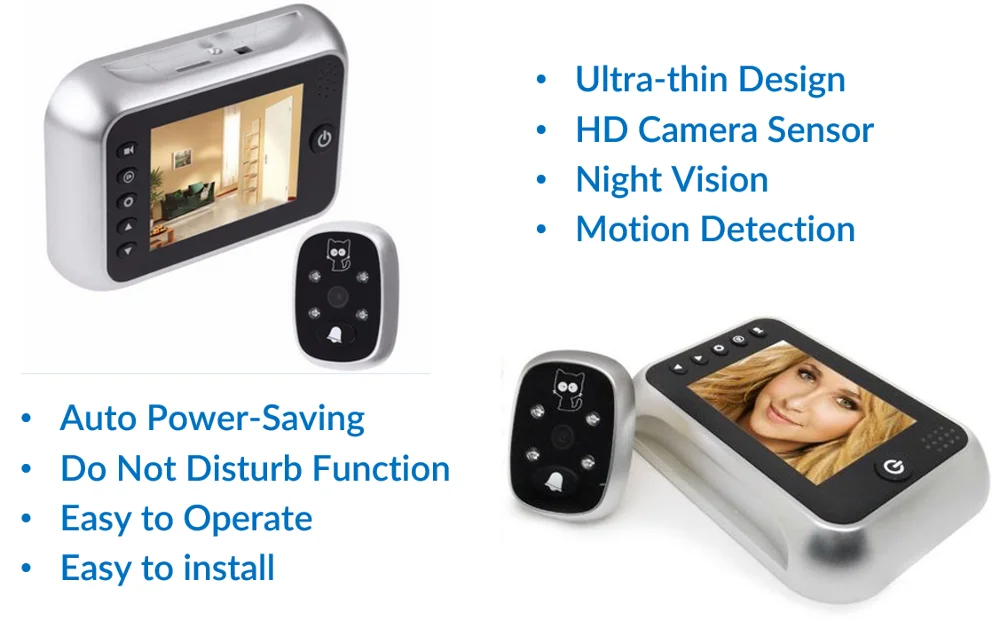 Electronic Digital Residential Video Door Viewer Buy Electronic