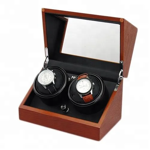 High End Wooden Rotating Watch Display Case Buy Rotating Watch