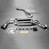super racing tailpipe Exhaust Pipe for bmw 3 series 320 tail &middle pipe cat back with quad double tip