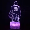 16 Colors Changing RGB USB Charge Led Night Light Birthday Gift For kids Remote Control Acrylic 3D Effect Table Lamp