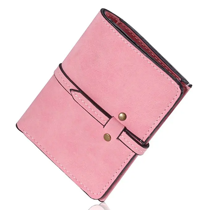 Small Leather Wallets For Women And Teen Girls Cheap Short Cute Clutch