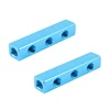 Blue Color 1/4" PT Thread 6 Ports Quick Connector Air Hose Manifold Cylinder made by Manufacturer