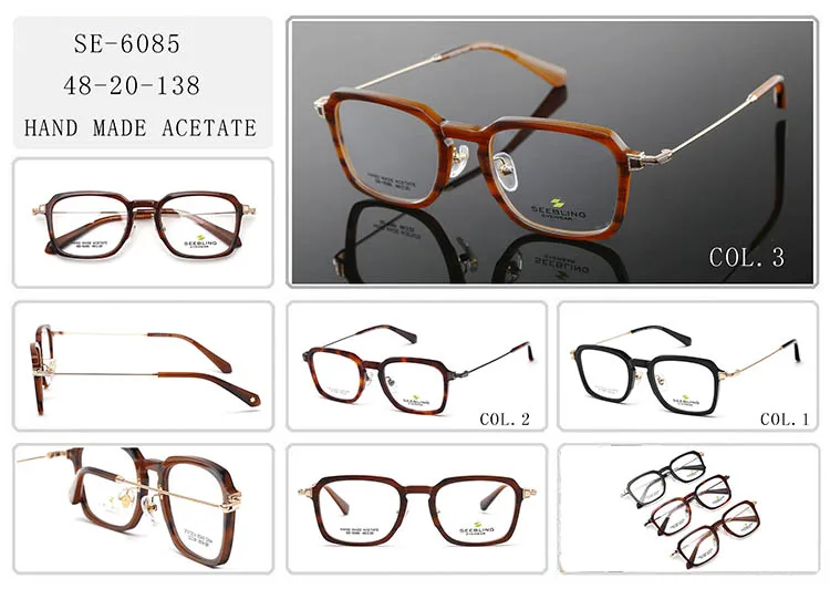 Acetate Optical Eyeglasses Frame Square,2019 Spectacle Frames China