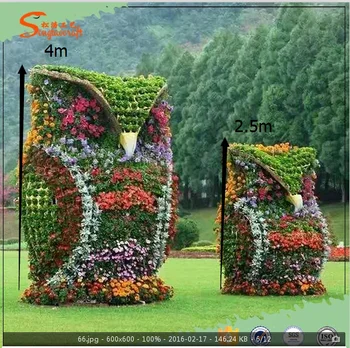 Garden Decorations Boxwood Artificial Topiary Wire Frame