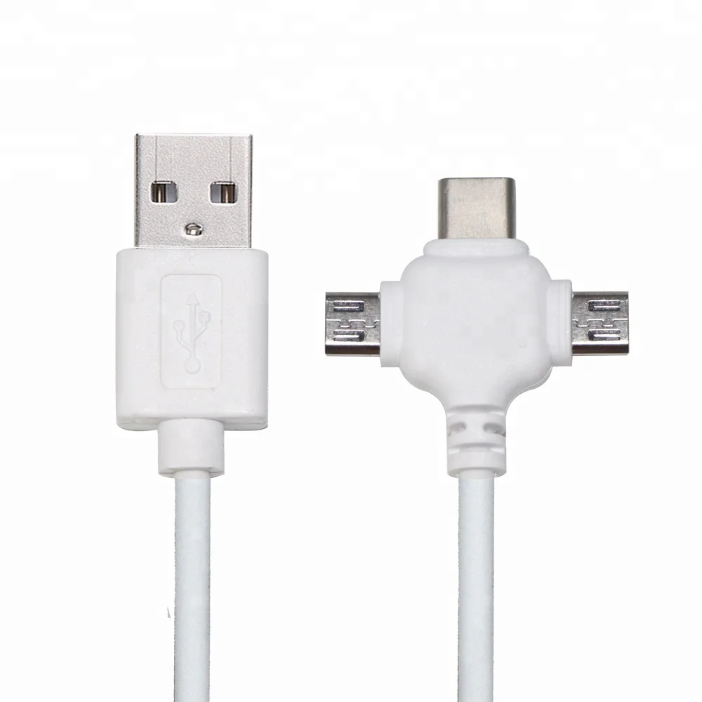 Fast Charging 3 in 1 Data All One Magnetic 1m Universal Usb C Cable With Led Light - ANKUX.COM