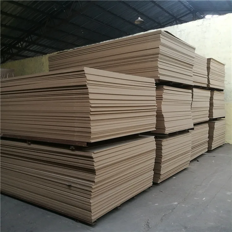 Plain 3.2mm 5mm 9mm15mm 16mm 17mm 18mm E1 Wood Fiber Melamine Paper Faced(according to Customers'request) Fibreboards Betterway