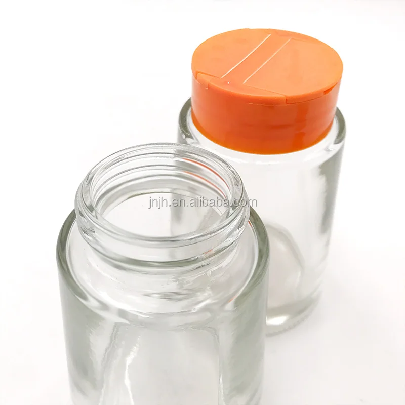 Glass Spice Jars With Shaker Lids 110ml Glass Bottles For Seasoning And