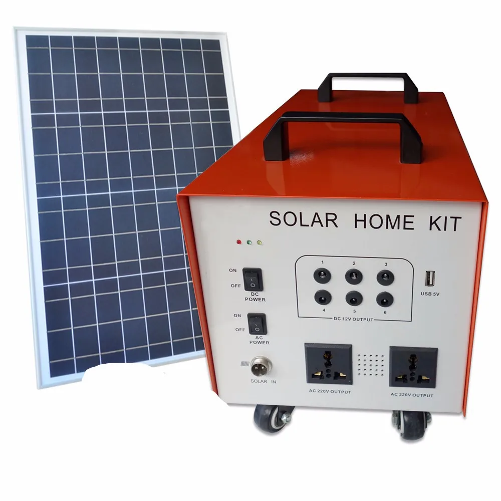 Full Power 12v Dc To 240v Mobile 500w Home Solar Panel System - Buy ...