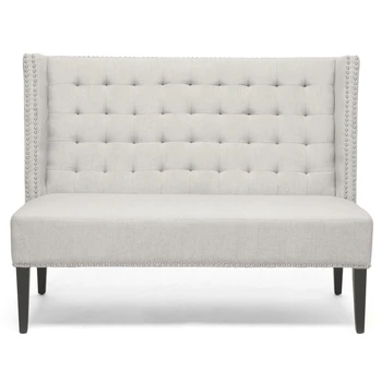 Cheap Restaurant Furniture Restaurant Sofa Booth Beige Linen