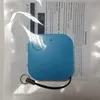 blue color square wireless bluetooth pets key chain alarm finder