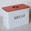 rectangle bread storage box with bamboo lids