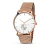 Two and a half hands movt mesh watch band minimal watch custom logo men watch