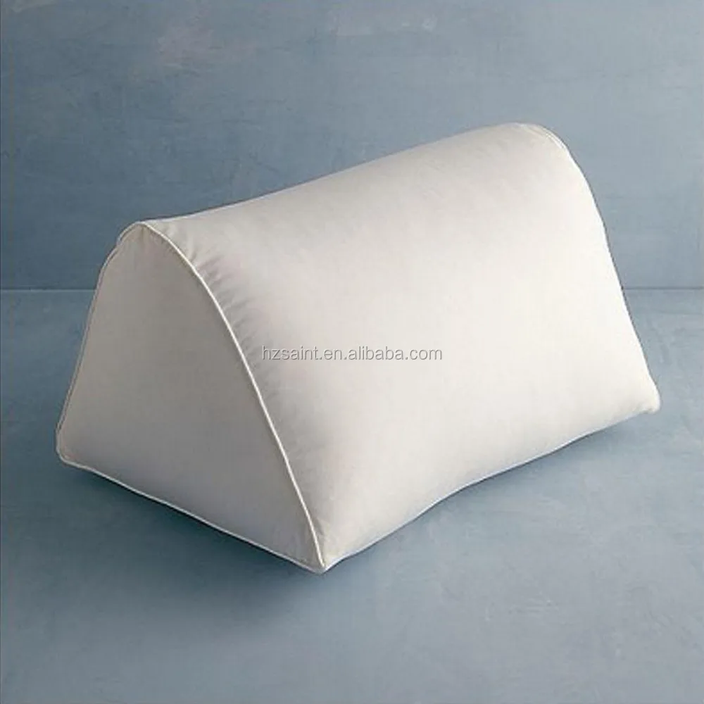 Breathable Down Alternative Free Fill Knee Medium Reading Wedge Pillow