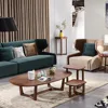 Special design siamese base oval living room modern tea table
