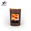 Wholesale Natural Scents Original Candles In Glass Candle Holder With Wood Lid