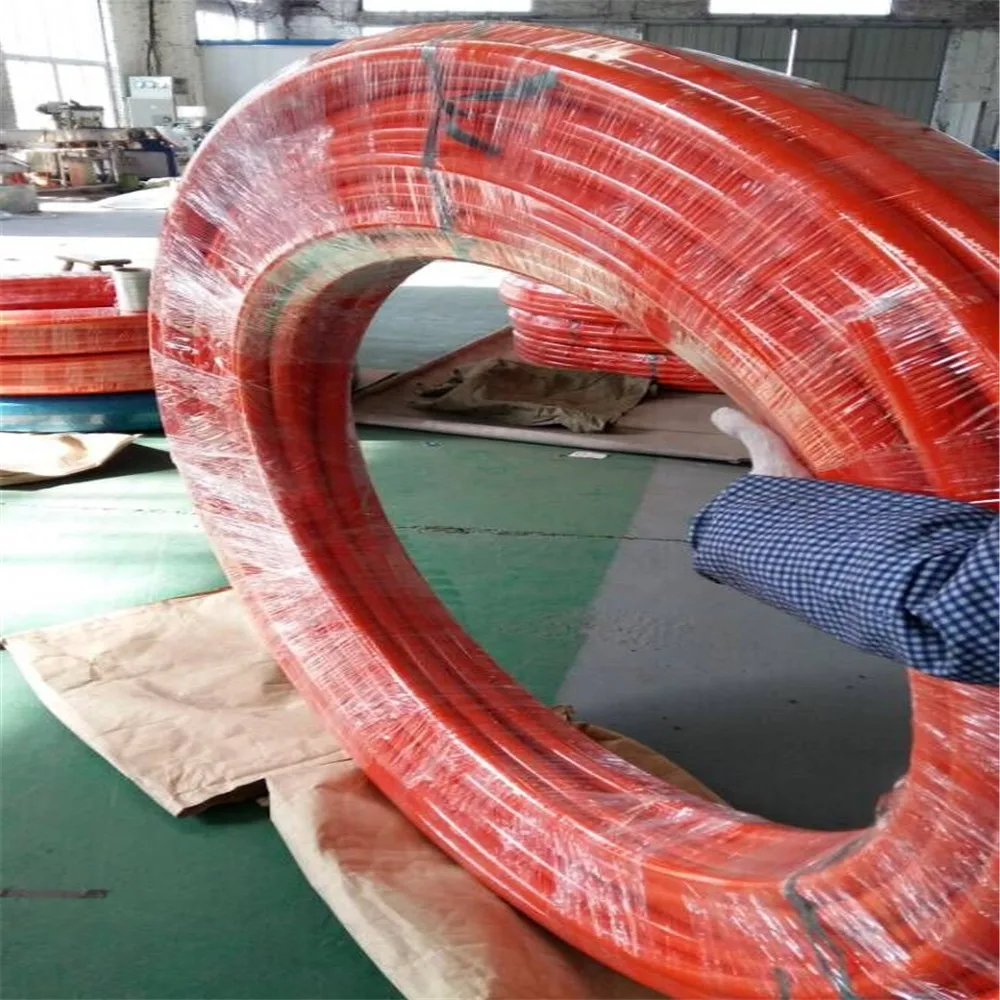 Orange Thermoplastic Elastomer Sewerjetting & Cleaning Hose With Polyurethane Out Cover 2500 Psi