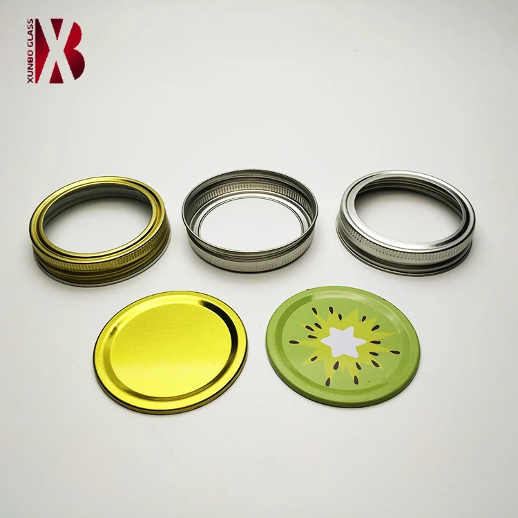 Bulk Bottle Jar Sealing 70mm Seperate Two Pieces Canning Mason Jar Lids