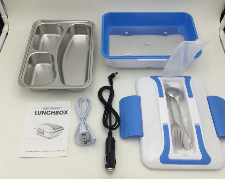 Portable Meal Heater Food Warmer Stainless Steel Plug Heating Food