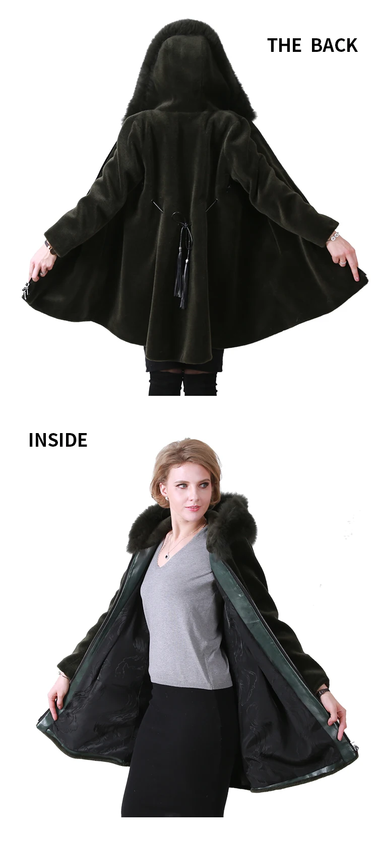 Real Sheard Sheep Sheared Sheepskin Soft Wool Lamb Fur Fabric Coat Fox