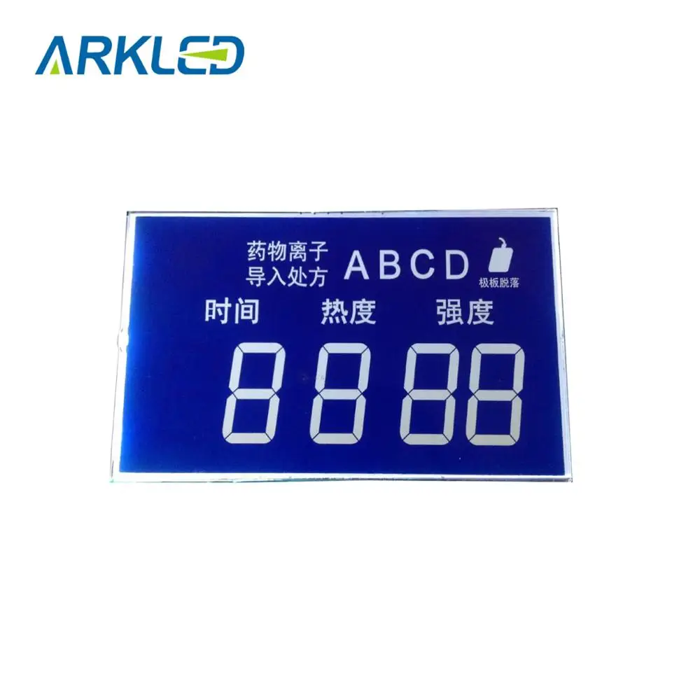 Seven Segment HTN Custom LCD Display Module With Rohs Certificate