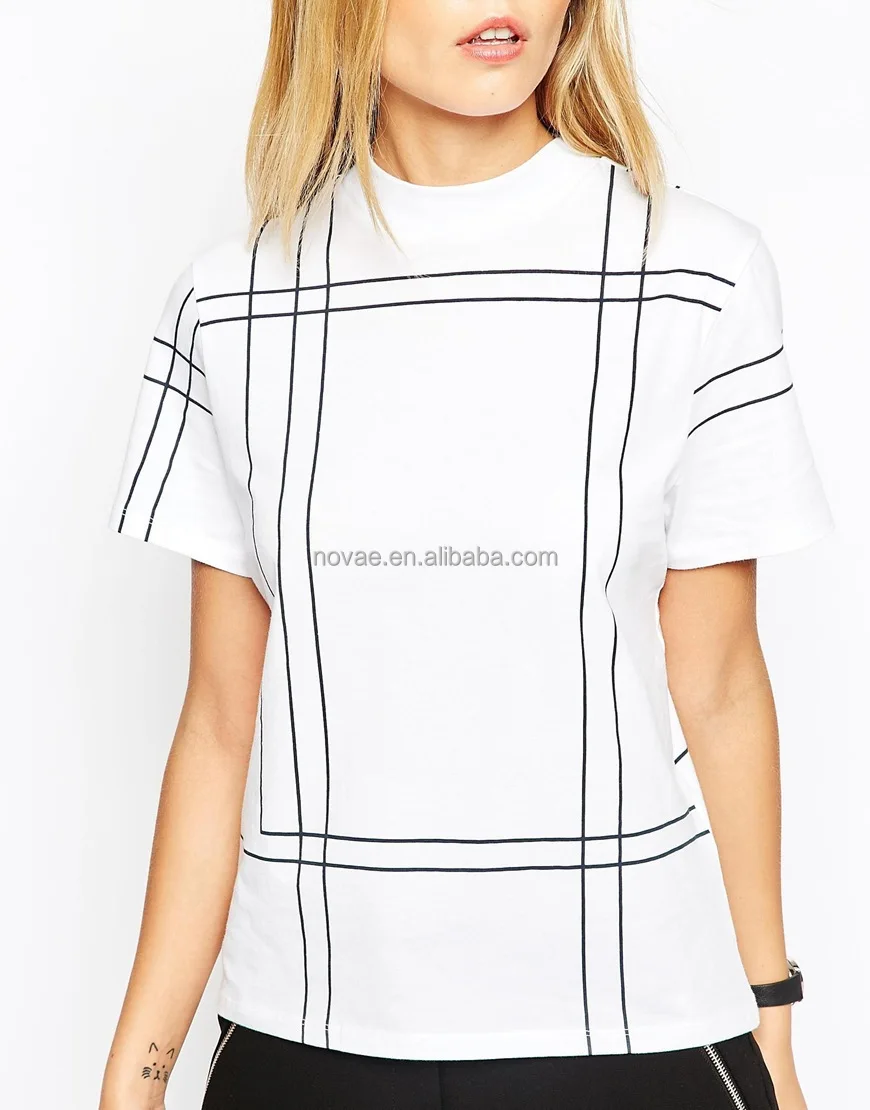 black and white vertical stripe shirt