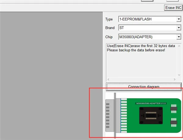 Original Xhorse VVDI Prog Programmer M35080/D80 Adapter V1.0 working with VVDI Prog Programming Tool