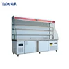 vegetable display chiller vegetable refrigerated showcase grocery open display cooler