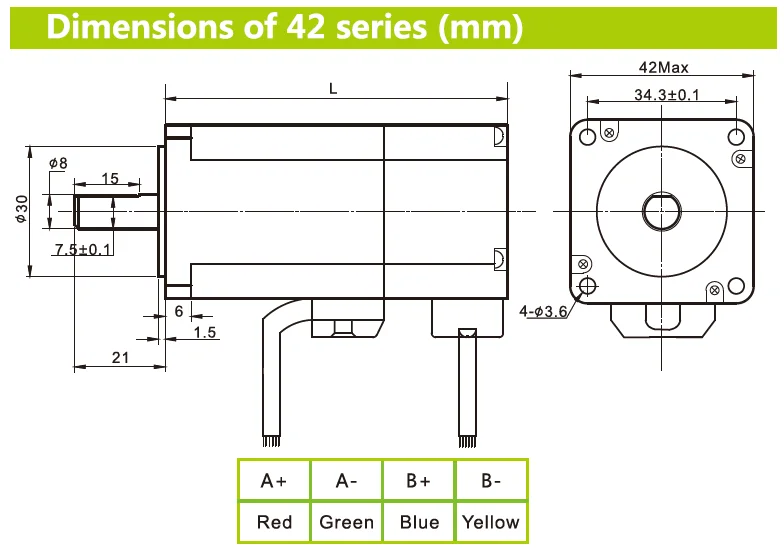 42 servo motor dims