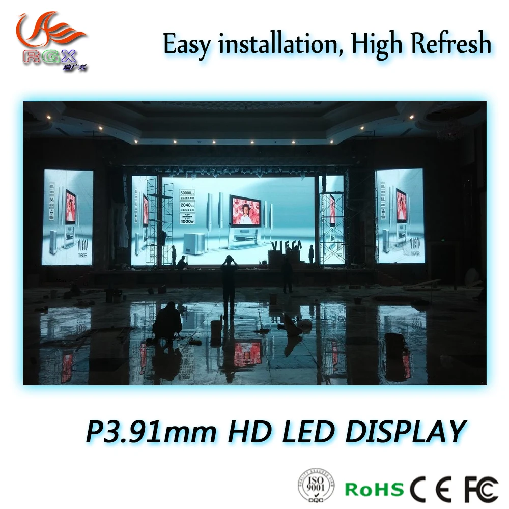 91mm indoor led screen/stage background led display/led display