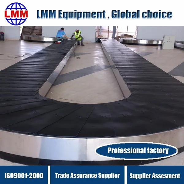 小型和中型机场用于机场 lmm qp2b 的倾斜飞机行李搬运传送带系统重叠