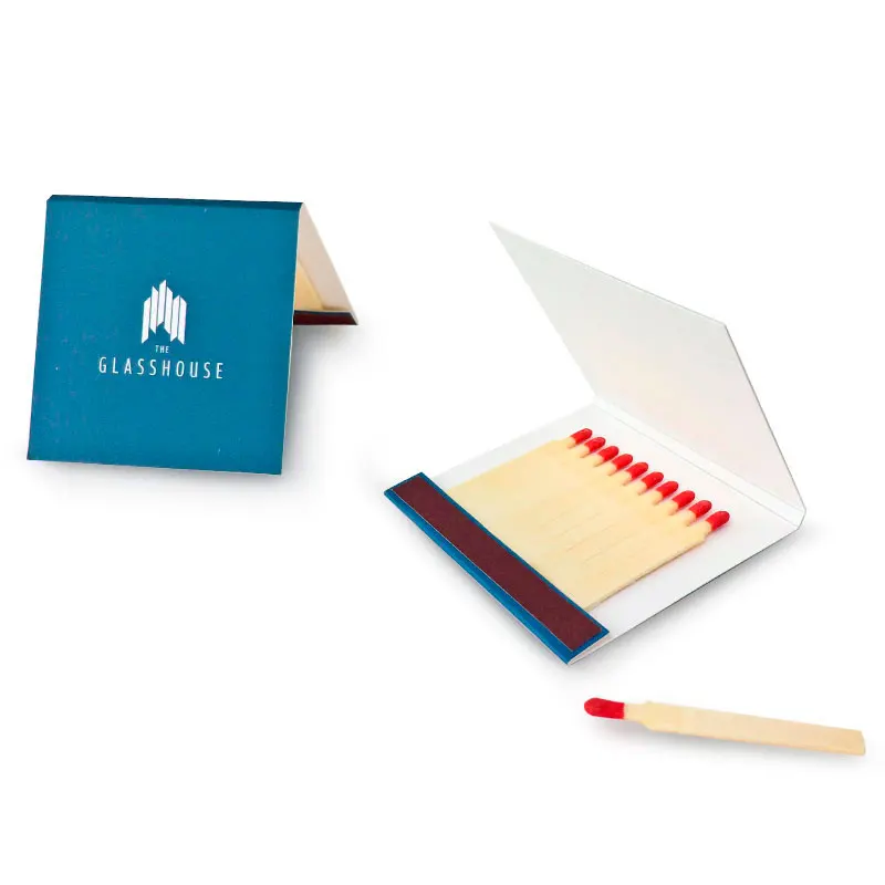 4.8 Cm Matches Sticks Custom Logo Book Matches With 10 Sticks Matchbook